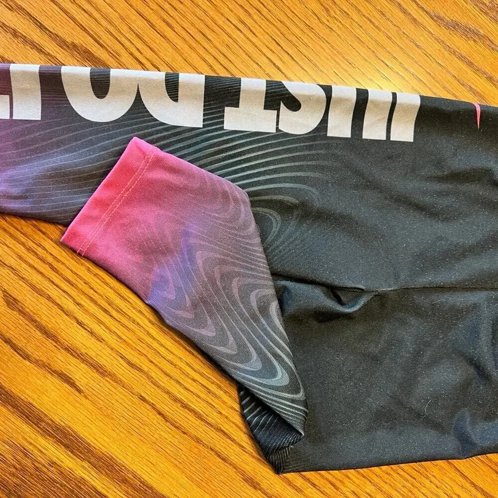 Nike Pink & Black Leggings, Just DO IT  Girls size 2T.